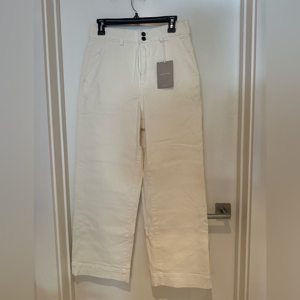 Everlane Organic Twill Wide Leg Pants - Size 10